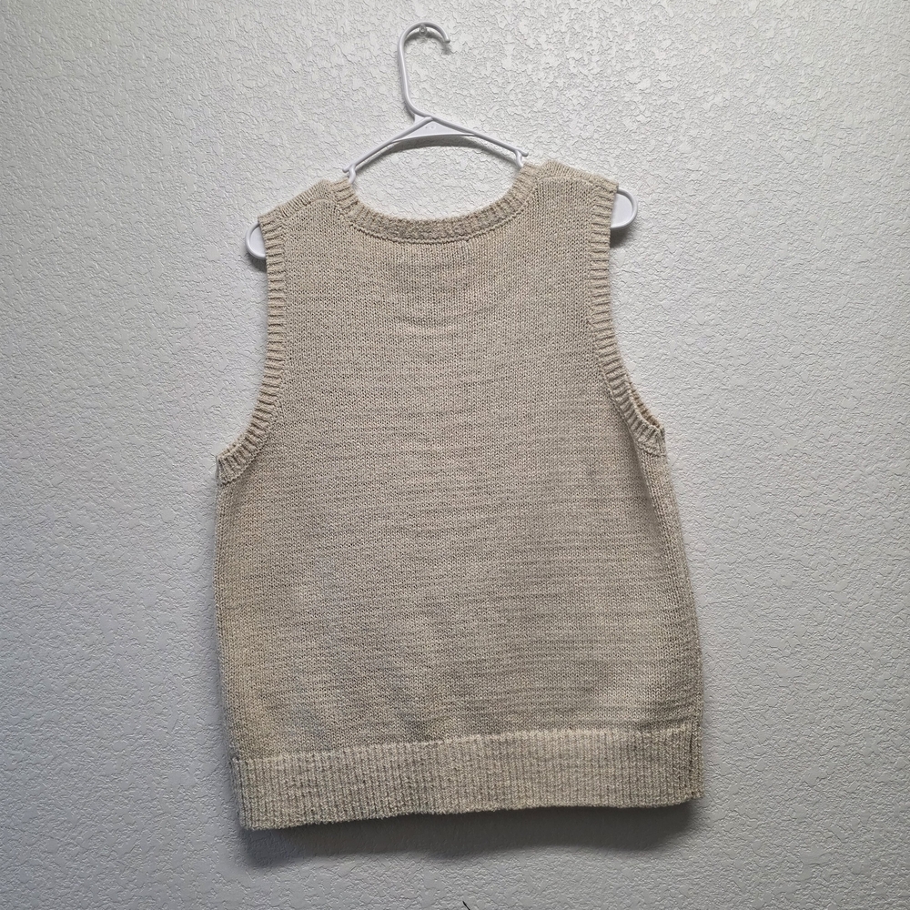 Primark Knit Beige Sweater Vest Size Large 10/12 - Picture 7 of 7